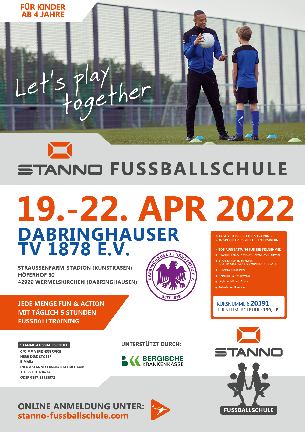 Plakat A2 STANNO Fussballschule